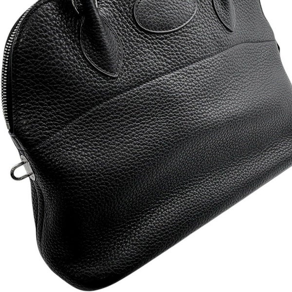 エルメス ハンドバッグ ボリード31 ブラック/シルバー金具 トリヨンクレマンス □R刻印 ２wayショルダー 黒