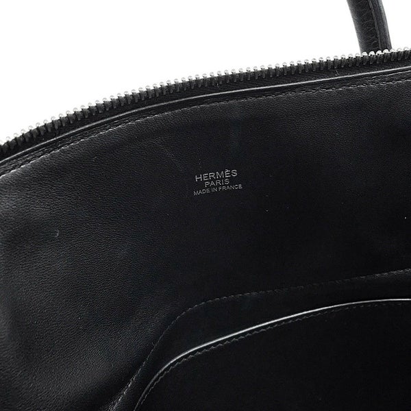 エルメス ハンドバッグ ボリード31 ブラック/シルバー金具 トリヨンクレマンス □R刻印 ２wayショルダー 黒