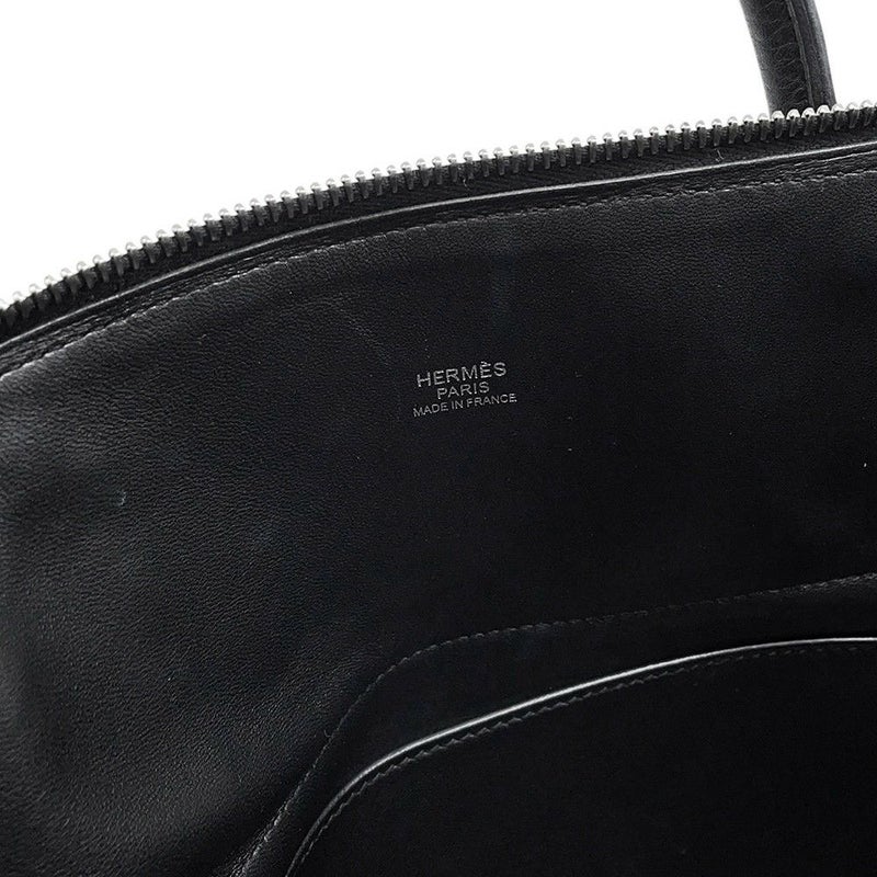 エルメス ハンドバッグ ボリード31 ブラック/シルバー金具 トリヨンクレマンス □R刻印 ２wayショルダー 黒