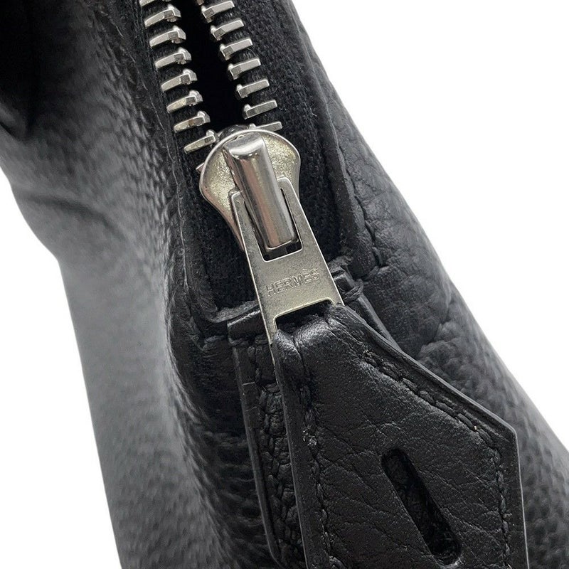 エルメス ハンドバッグ ボリード31 ブラック/シルバー金具 トリヨンクレマンス □R刻印 ２wayショルダー 黒