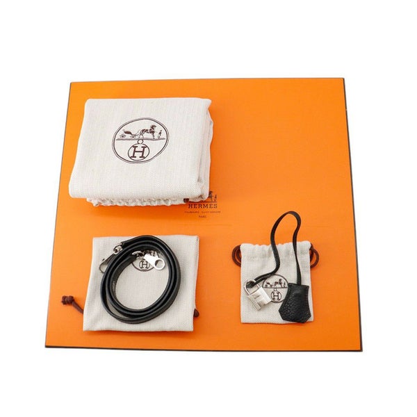 エルメス ハンドバッグ ボリード31 ブラック/シルバー金具 トリヨンクレマンス □R刻印 ２wayショルダー 黒