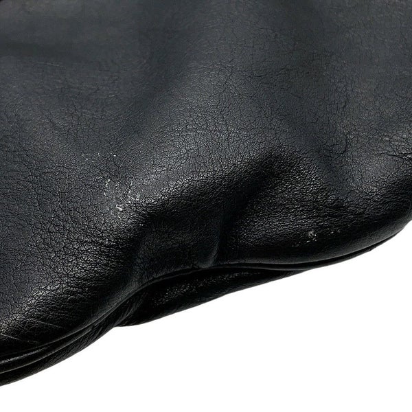 シャネル チェーンハンドバッグ ココマーク レザー CHANEL ショルダーバッグ 黒