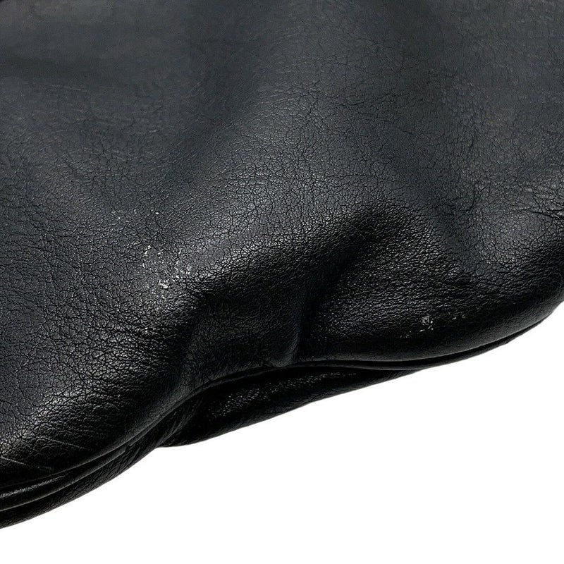 シャネル チェーンハンドバッグ ココマーク レザー CHANEL ショルダーバッグ 黒