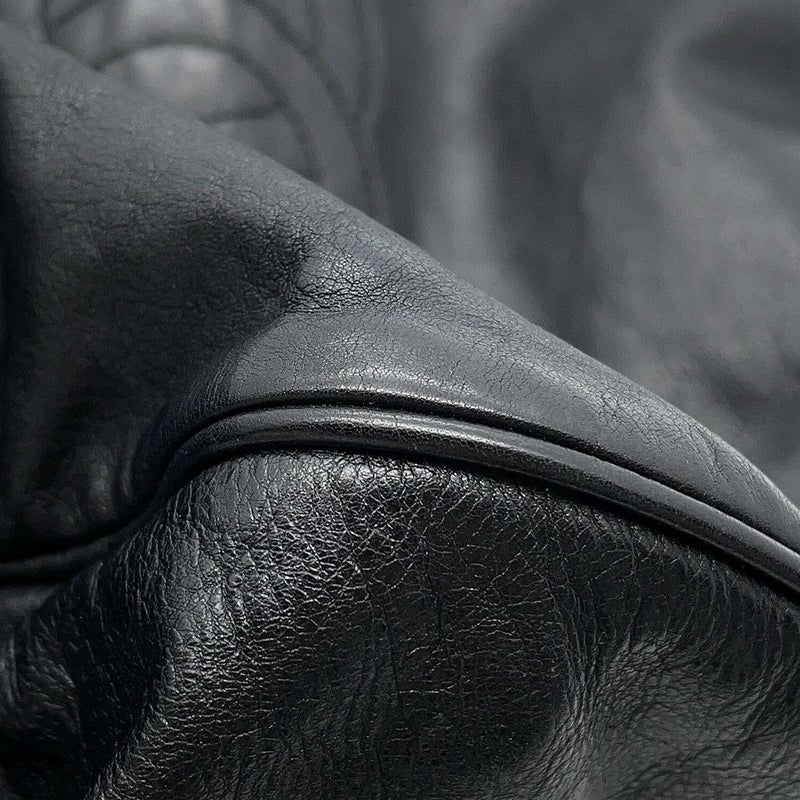 シャネル チェーンハンドバッグ ココマーク レザー CHANEL ショルダーバッグ 黒