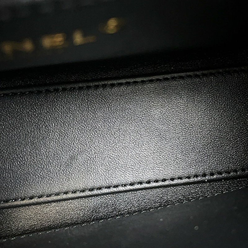 シャネル ハンドバッグ ミニ マトラッセ ココマーク ラムスキン AS4416 CHANEL 2wayショルダーバッグ 黒