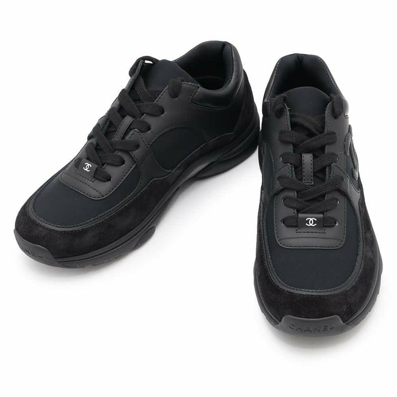 シャネル スニーカー ココマーク レディースサイズ37 G33745 CHANEL 靴 黒