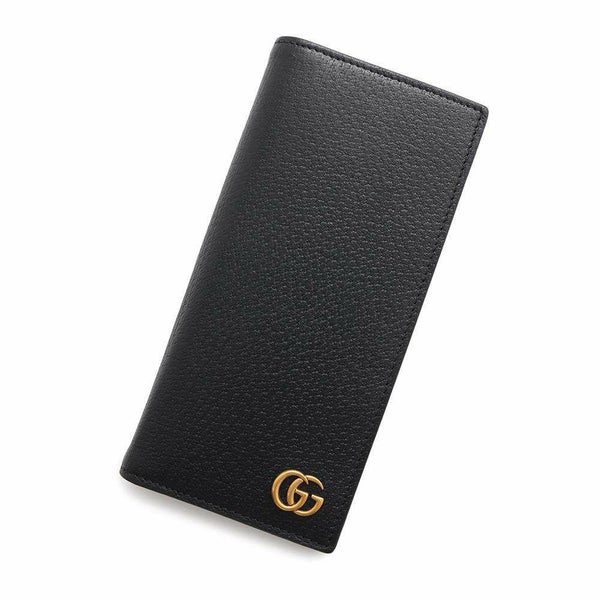 グッチ 長財布 GGマーモント レザー 544479 428740 GUCCI 二つ折り財布 ウォレット 黒