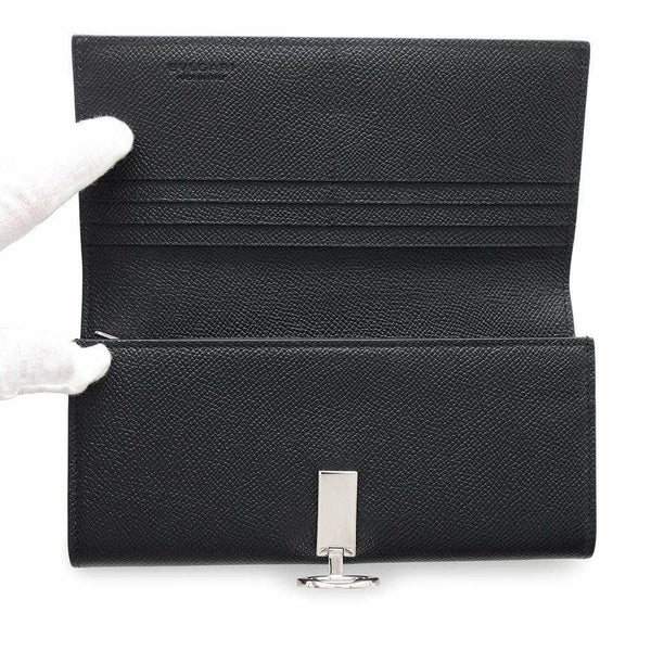 ブルガリ 長財布 ブルガリ クリップ ラージウォレット 289381 BVLGARI 財布 黒