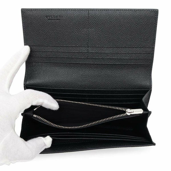 ブルガリ 長財布 ブルガリ クリップ ラージウォレット 289381 BVLGARI 財布 黒