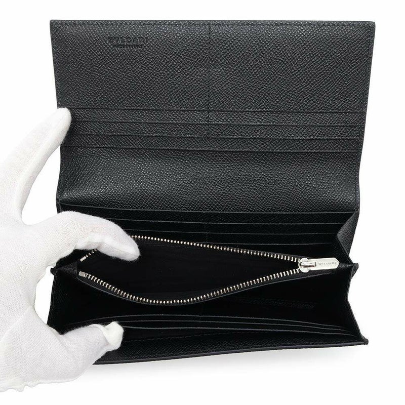 ブルガリ 長財布 ブルガリ クリップ ラージウォレット 289381 BVLGARI 財布 黒
