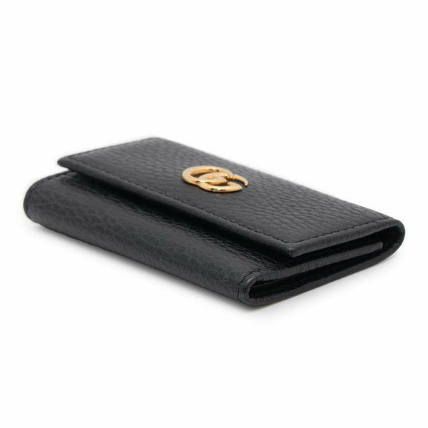 グッチ キーケース ダブルG 6連キーケース レザー 456118 GUCCI 黒