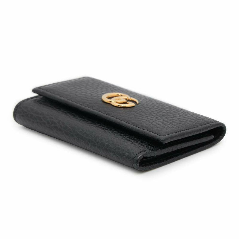 グッチ キーケース ダブルG 6連キーケース レザー 456118 GUCCI 黒