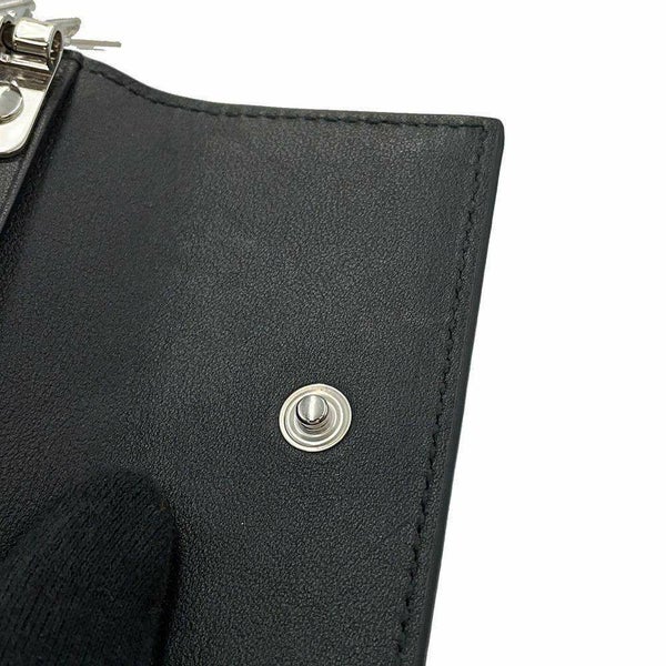 グッチ キーケース マイクロ グッチシマ 6連 ロゴ レザー 150402 GUCCI アウトレット品 黒