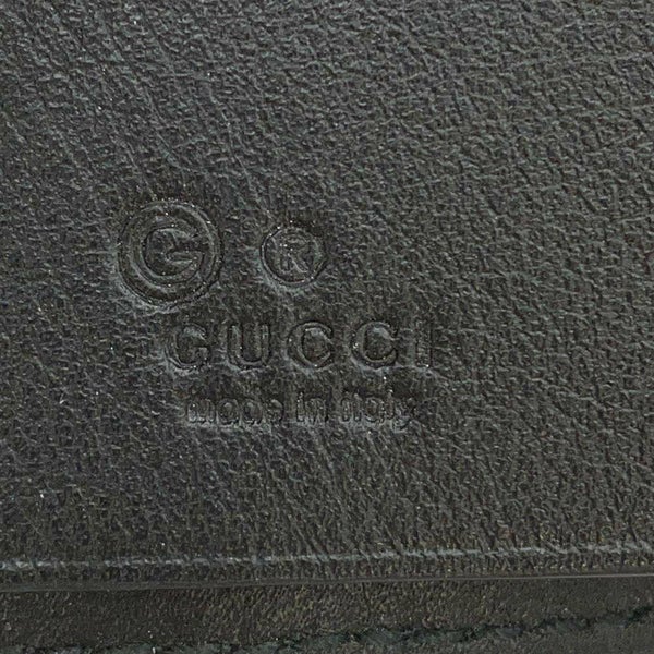 グッチ キーケース マイクロ グッチシマ 6連 ロゴ レザー 150402 GUCCI アウトレット品 黒