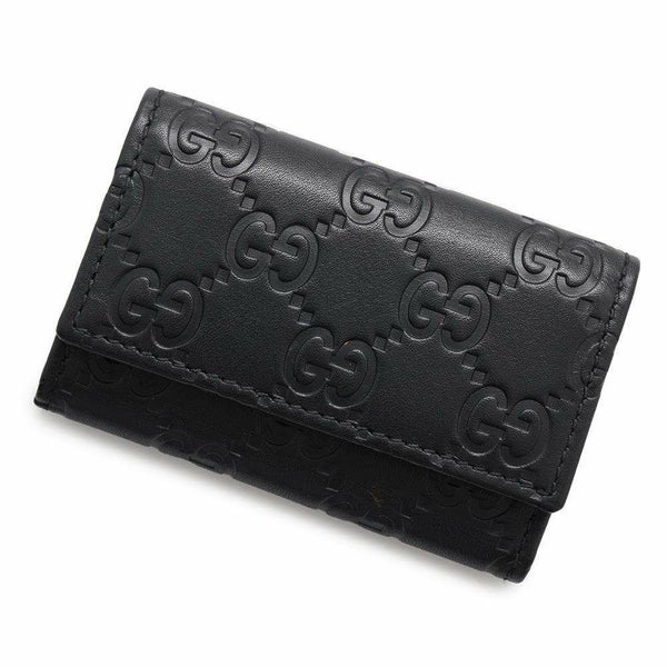 グッチ キーケース グッチシマ 6連 レザー 131928 GUCCI 黒