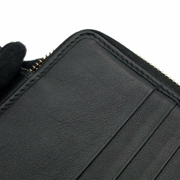 グッチ 二つ折り財布 マイクログッチシマ レザー 449395 GUCCI 財布 アウトレット品 黒