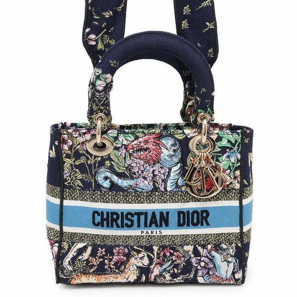 クリスチャン・ディオール ハンドバッグ レディディライト ミディアム キャンバス Christian Dior 2wayショルダー