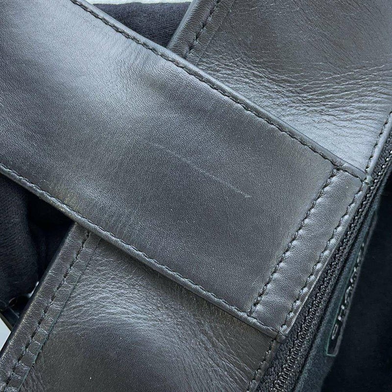 シャネル トートバッグ ココマーク フレンチヴィエラ パンチング CHANEL 2wayショルダー ハンドバッグ 黒