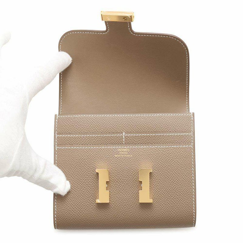 エルメス 財布 コンスタンス コンパクト エトゥープ/ゴールド金具 エプソン Y刻印 HERMES 財布