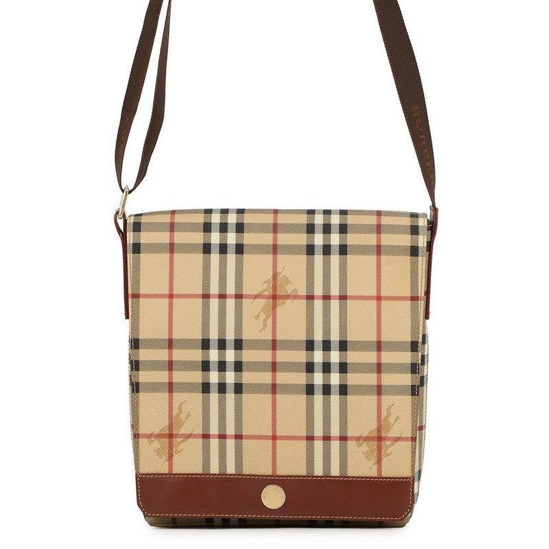 バーバリー ショルダーバッグ ノバチェック メッセンジャーバッグ PVC BURBERRY