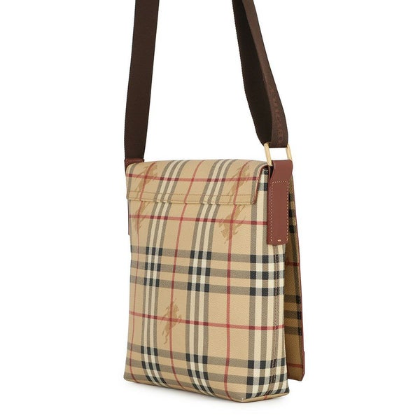 バーバリー ショルダーバッグ ノバチェック メッセンジャーバッグ PVC BURBERRY