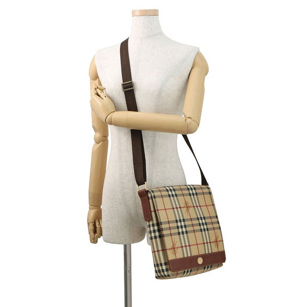 バーバリー ショルダーバッグ ノバチェック メッセンジャーバッグ PVC BURBERRY