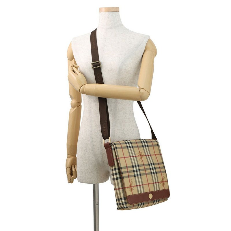 バーバリー ショルダーバッグ ノバチェック メッセンジャーバッグ PVC BURBERRY