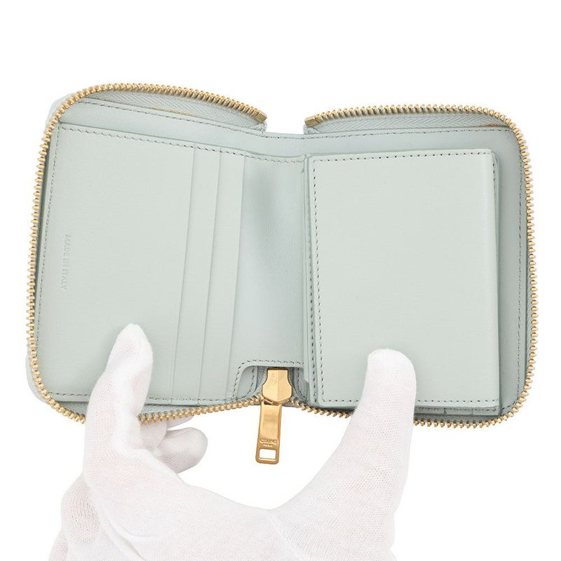 セリーヌ 二つ折り財布 ロゴ スモール ジップウォレット レザー 10L203BEL CELINE 財布