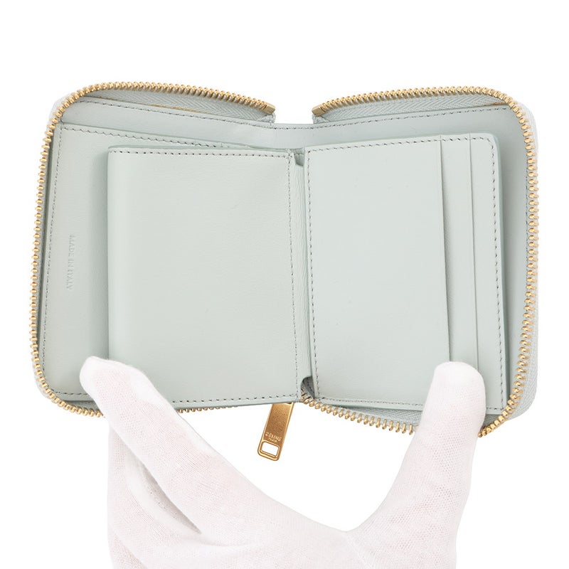 セリーヌ 二つ折り財布 ロゴ スモール ジップウォレット レザー 10L203BEL CELINE 財布