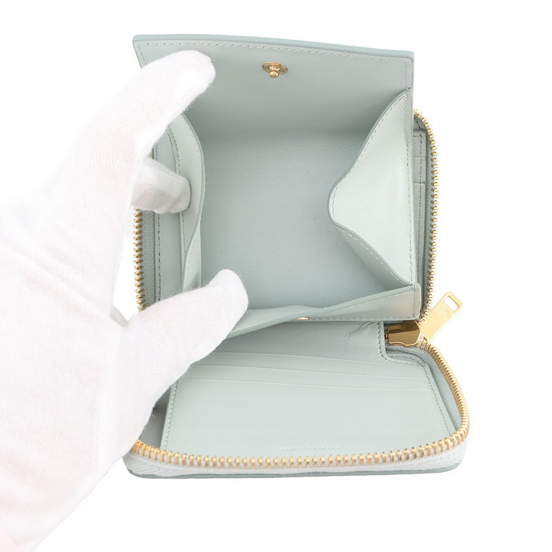 セリーヌ 二つ折り財布 ロゴ スモール ジップウォレット レザー 10L203BEL CELINE 財布