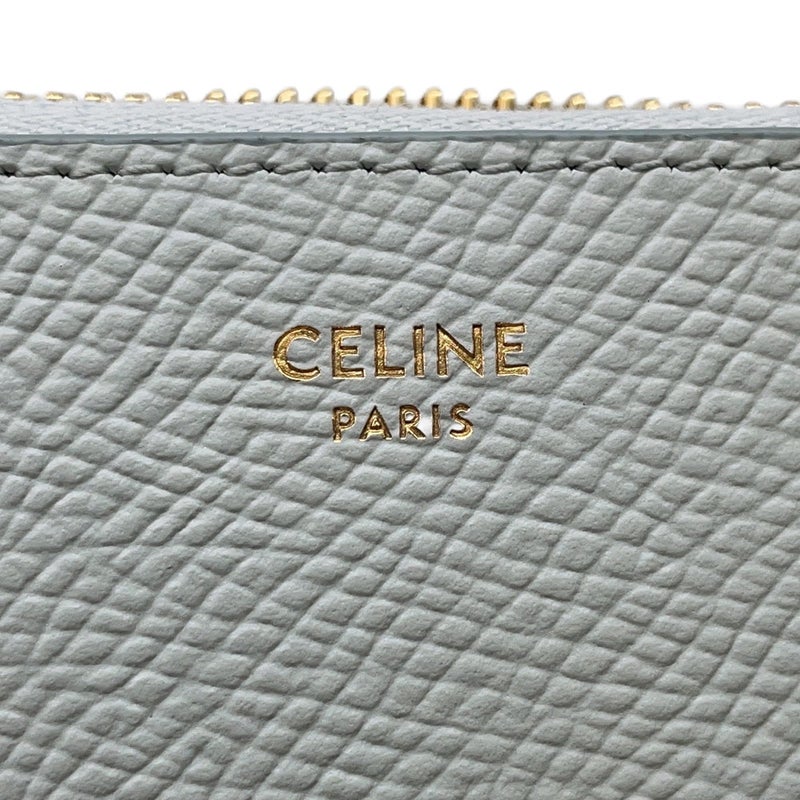 セリーヌ 二つ折り財布 ロゴ スモール ジップウォレット レザー 10L203BEL CELINE 財布