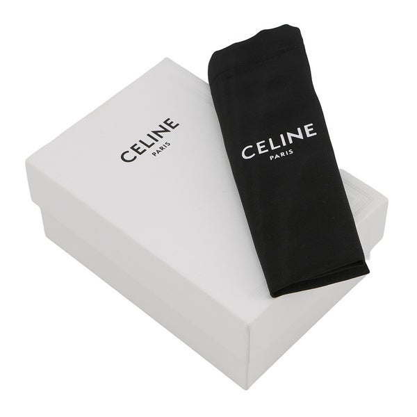 セリーヌ 二つ折り財布 ロゴ スモール ジップウォレット レザー 10L203BEL CELINE 財布