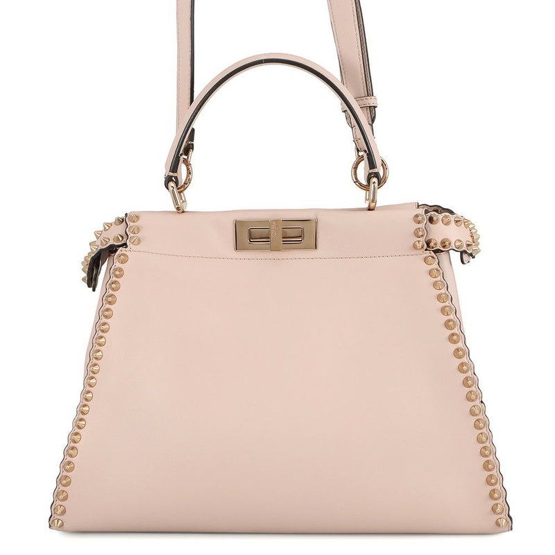 フェンディ ハンドバッグ ピーカブー レギュラー レザー スタッズ8BN290 FENDI バッグ 2wayショルダーバッグ
