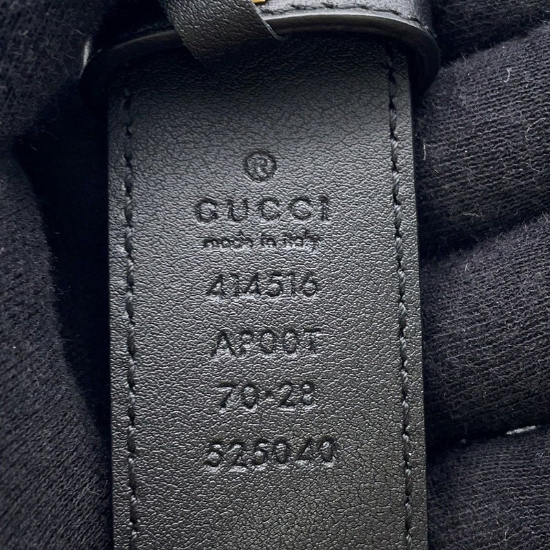 グッチ ベルト ダブルG レザー サイズ70 414516 GUCCI ベルト 黒