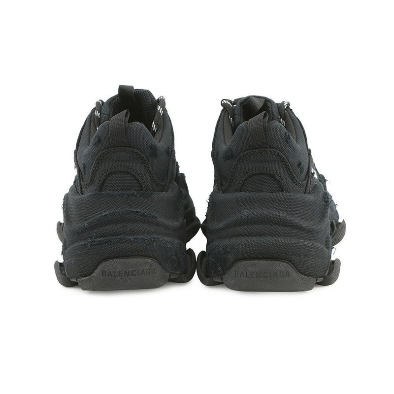 バレンシアガ スニーカー トリプルS キャンバス レディースサイズ37 524039 BALENCIAGA 靴 黒