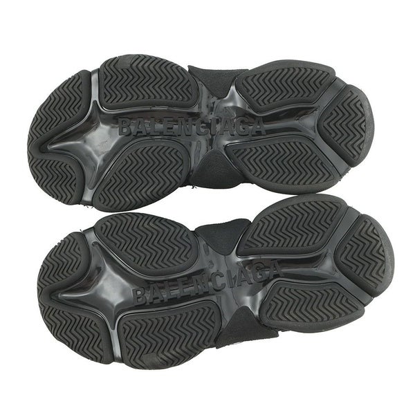 バレンシアガ スニーカー トリプルS キャンバス レディースサイズ37 524039 BALENCIAGA 靴 黒