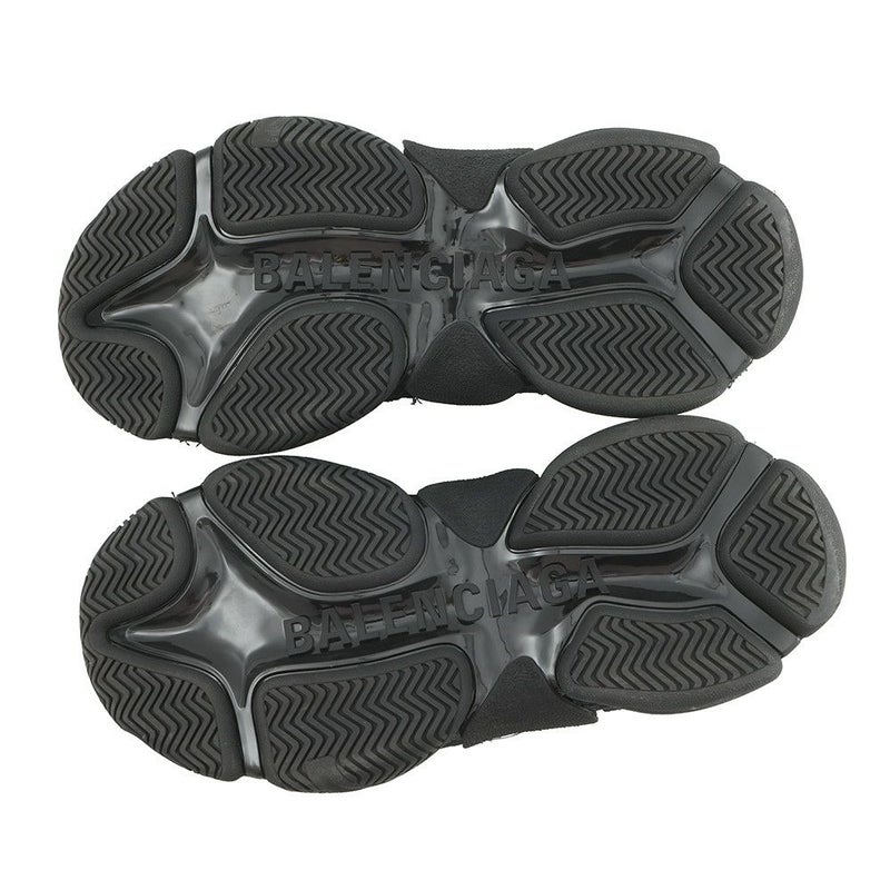バレンシアガ スニーカー トリプルS キャンバス レディースサイズ37 524039 BALENCIAGA 靴 黒