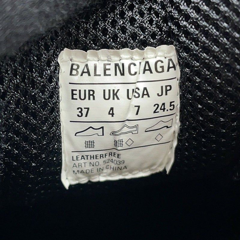 バレンシアガ スニーカー トリプルS キャンバス レディースサイズ37 524039 BALENCIAGA 靴 黒