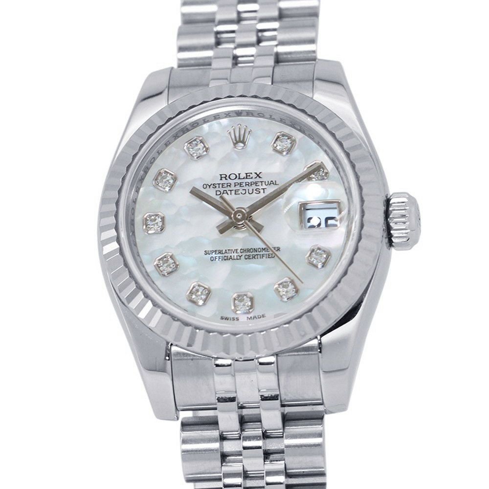 ロレックス デイトジャスト Z番 179174NG ROLEX 腕時計 ホワイトシェル文字盤 ロレックス デイトジャスト Z番 179174NG ROLEX 腕時計 ホワイトシェル
