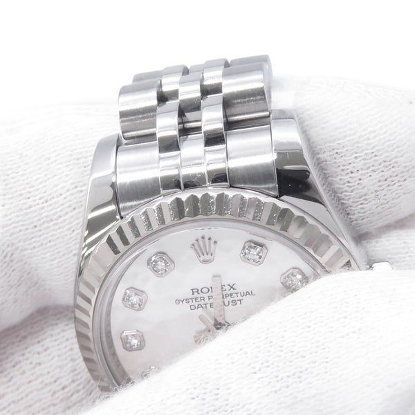 ロレックス デイトジャスト Z番 179174NG ROLEX 腕時計 ホワイトシェル文字盤