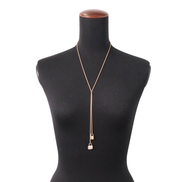 エルメス ネックレス アミュレット コンスタンス ロングネックレス ダイヤモンド 61P 計0.55ct K18PGピンクゴールド ラリエット