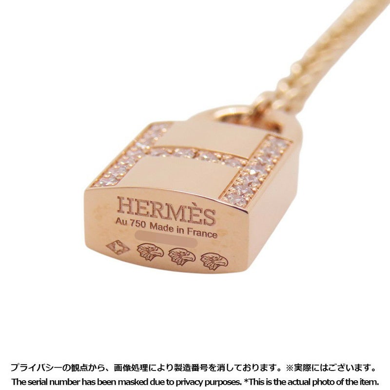 エルメス ネックレス アミュレット コンスタンス ロングネックレス ダイヤモンド 61P 計0.55ct K18PGピンクゴールド ラリエット