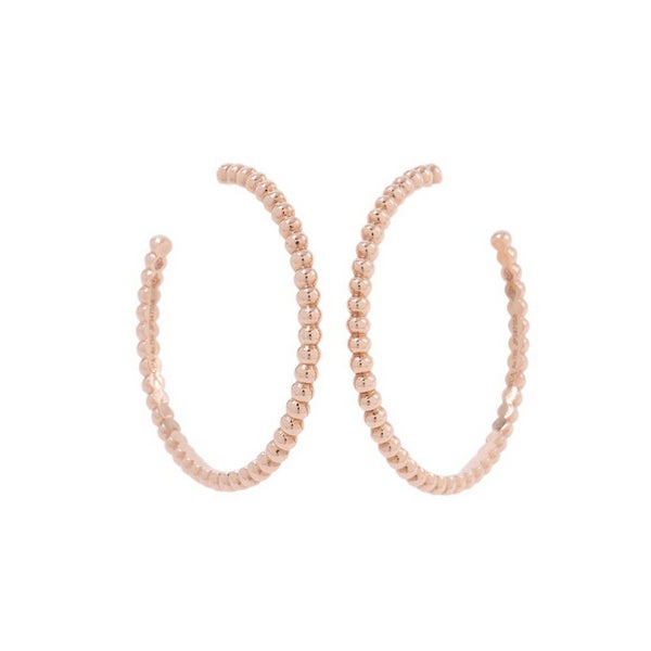 ヴァンクリーフ&アーペル ピアス ペルレ ゴールドパール フープピアス スモールモデル K18PGピンクゴールド VCARN9PL00