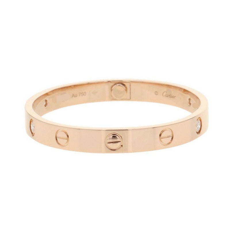 カルティエ ブレスレット ラブブレス クラシック ダイヤ 4P 計0.42ct K18PGピンクゴールド サイズ16 B6069916 LOVEブレスレット バングル