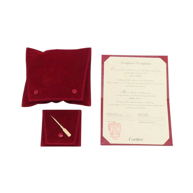 カルティエ ブレスレット ラブブレス クラシック ダイヤ 4P 計0.42ct K18PGピンクゴールド サイズ16 B6069916 LOVEブレスレット バングル