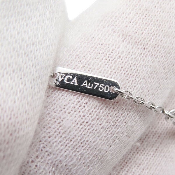 ヴァンクリーフ&アーペル ネックレス ヴィンテージ アルハンブラ ペンダント ギヨシェ K18WGホワイトゴールド VCARP9XG00