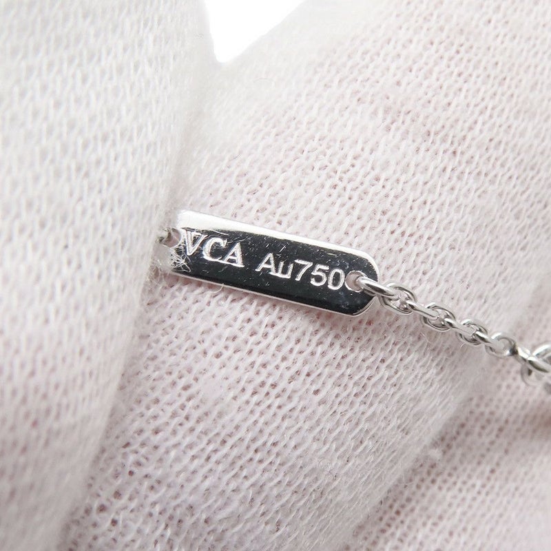 ヴァンクリーフ&アーペル ネックレス ヴィンテージ アルハンブラ ペンダント ギヨシェ K18WGホワイトゴールド VCARP9XG00