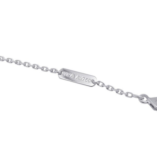 ヴァンクリーフ&アーペル ネックレス ヴィンテージ アルハンブラ ペンダント ギヨシェ K18WGホワイトゴールド VCARP9XG00