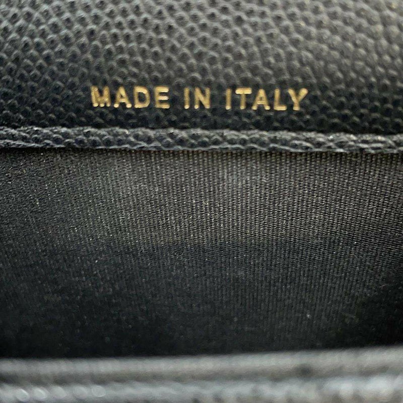 シャネル フォンホルダー マトラッセ ココマーク キャビアスキン AP1262 CHANEL 黒 チェーンショルダーバッグ