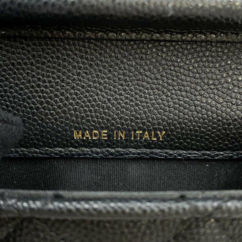 シャネル フォンホルダー マトラッセ ココマーク キャビアスキン AP1262 CHANEL 黒 チェーンショルダーバッグ